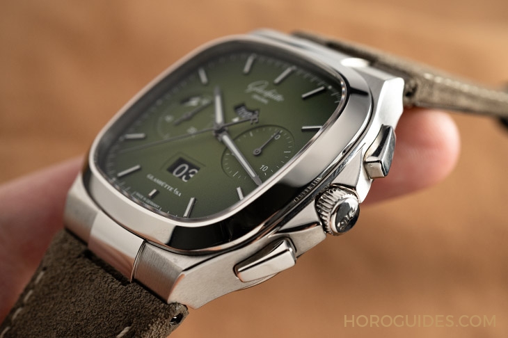 GLASHüTTE ORIGINAL - 好Funky的復(fù)古表！ 格拉蘇蒂原創(chuàng)Seventies Chronograph墨玉綠面盤(pán)