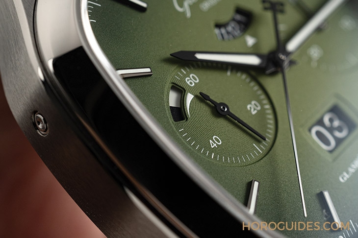 GLASHüTTE ORIGINAL - 好Funky的復(fù)古表！ 格拉蘇蒂原創(chuàng)Seventies Chronograph墨玉綠面盤(pán)