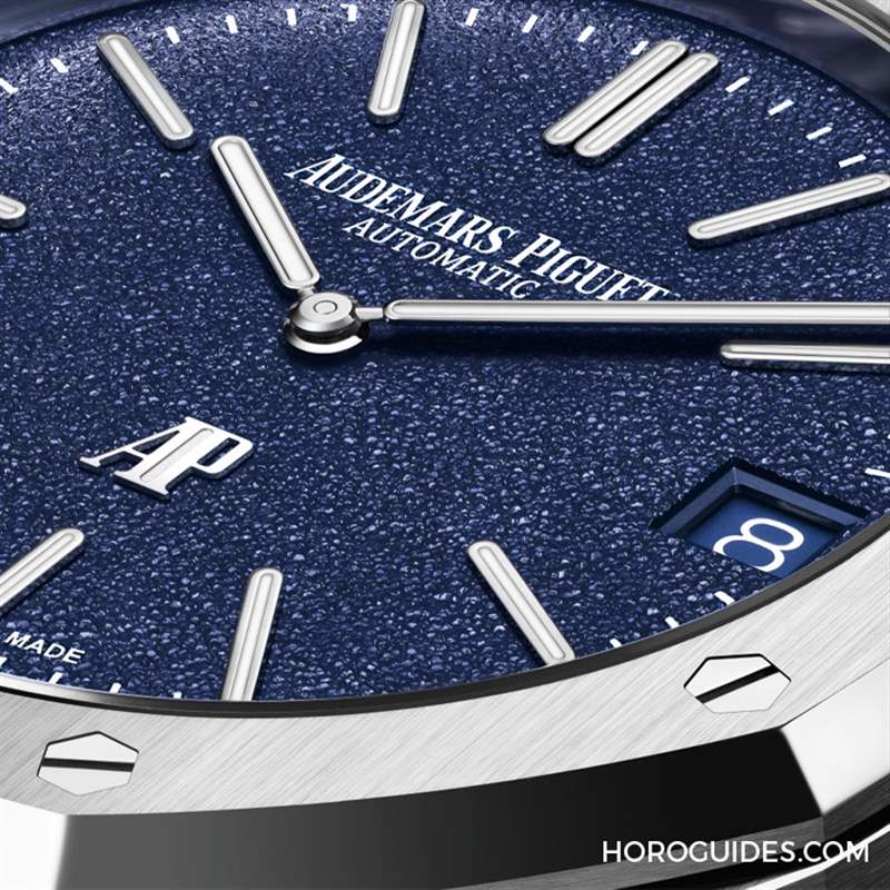 AUDEMARS PIGUET - 白金材質的Royal Oak「JUMBO」16202BC，采用愛彼全新藍色粒紋表面