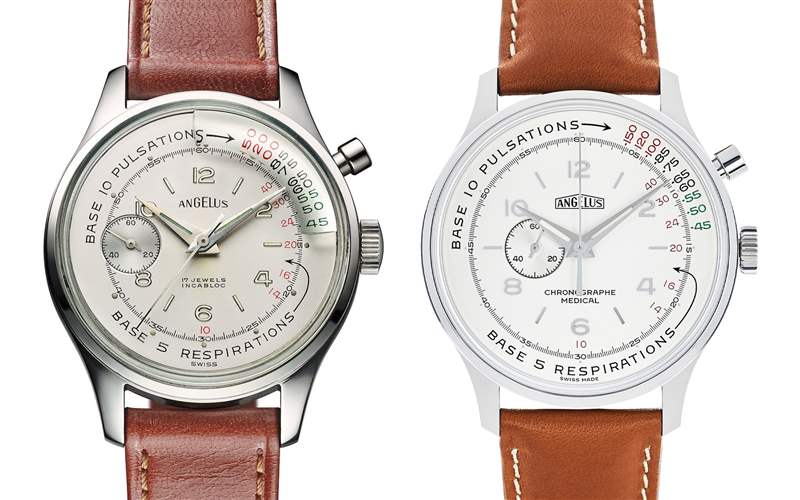 Angelus與Massena LAB合作推出Chronographe Médical復(fù)刻版單按鈕計時碼表