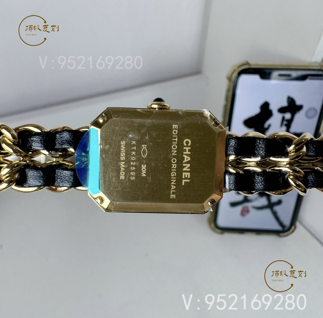 BV廠香奈兒PREMIERE系列H6951黑金方糖評測-中古女士腕表的獨(dú)特魅力